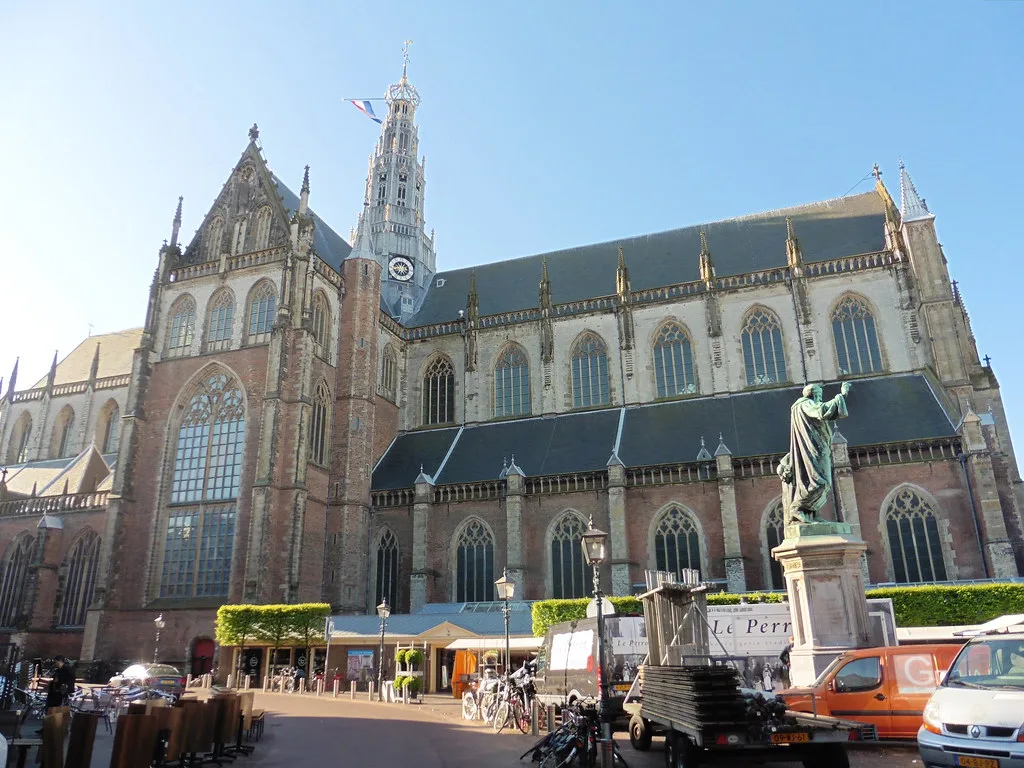 The Grote Kerk (St Bavo) on the Grote Markt, Haarlem.