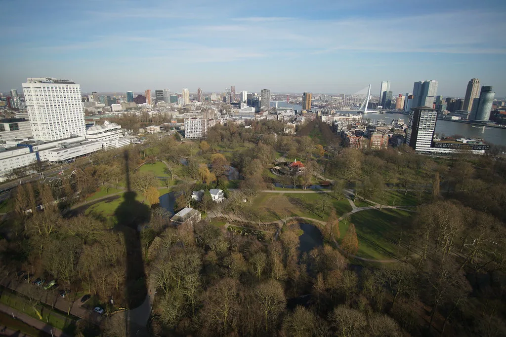 Het Park seen from the Euromast, Rotterdam.