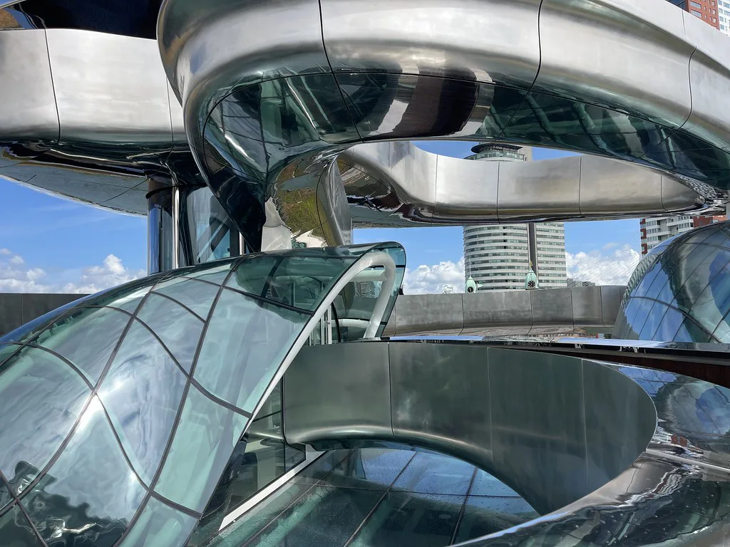 The Fenix museum's spiral staircase, Rotterdam.