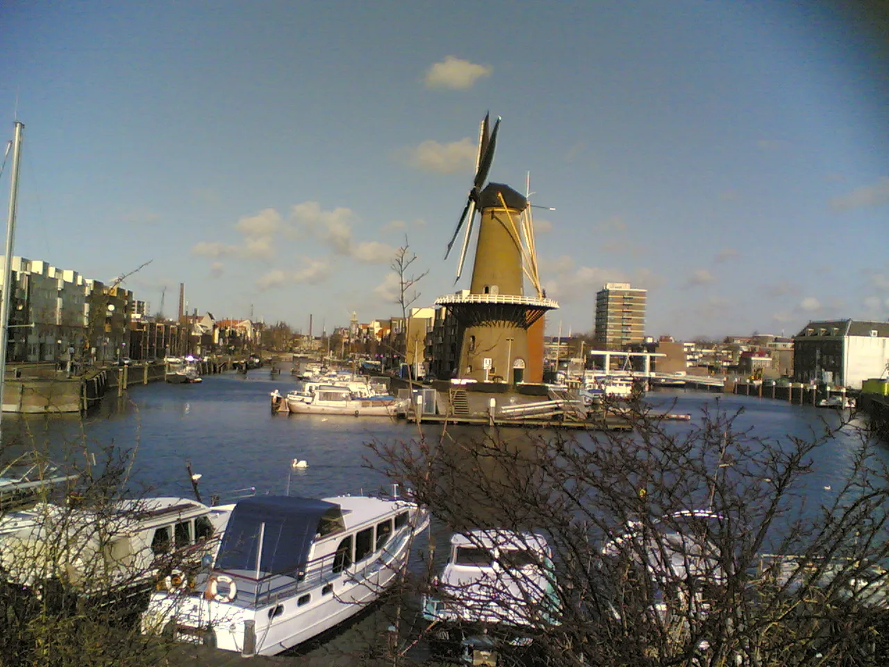 Delfshaven and its windmill, Rotterdam.