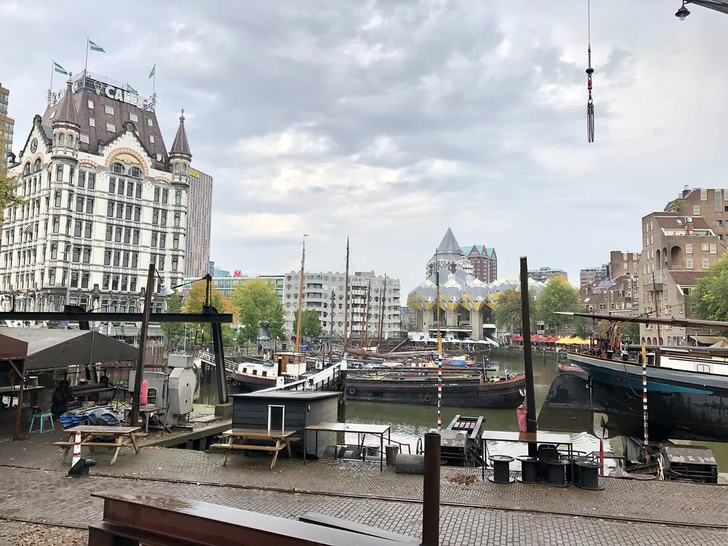 The Oude Haven in summer, Rotterdam.