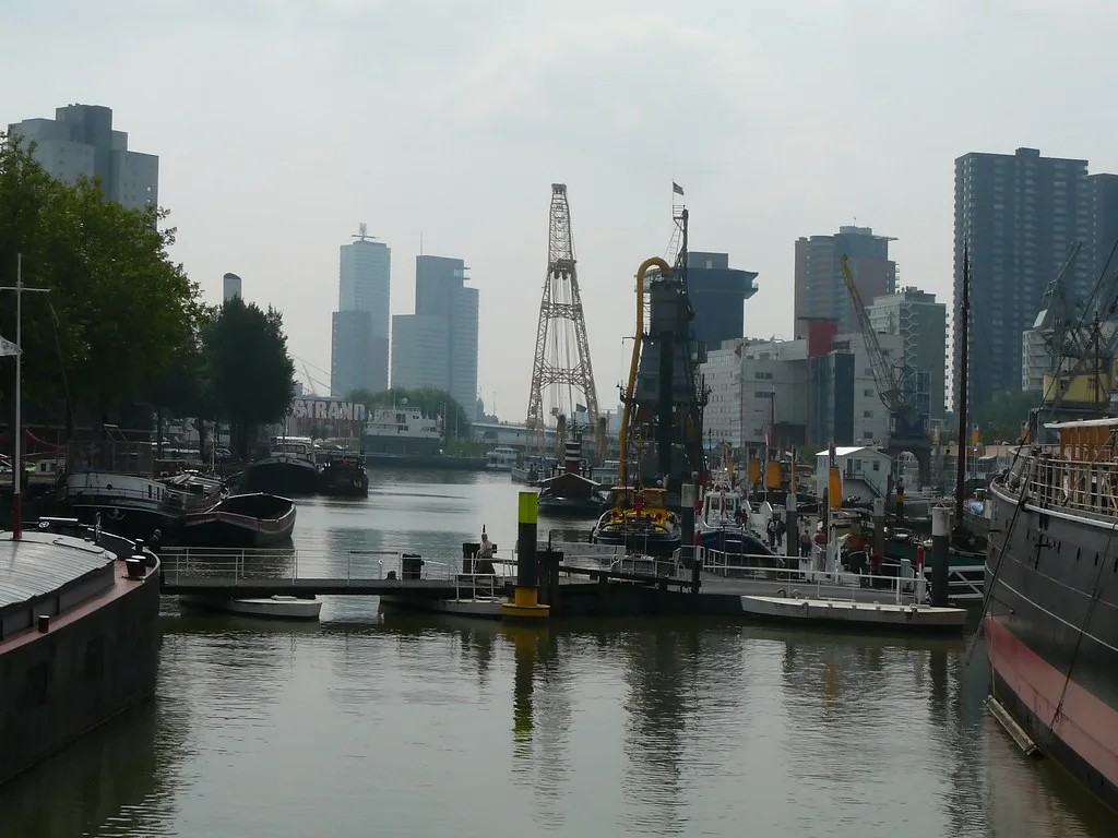 The harbour of the Maritiem Museum, Rotterdam.