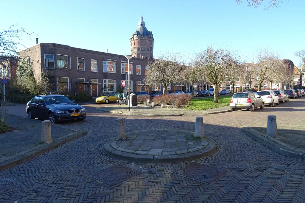 The water tower in the Schildersbuurt, Groningen.