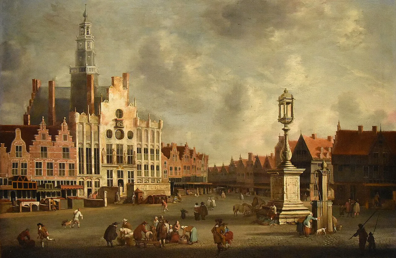 The Markt in Den Bosch in a 17th-century painting.