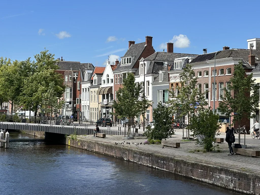 A canal in central Groningen.