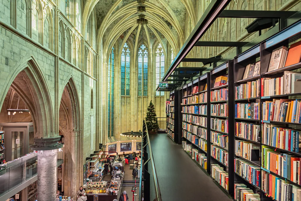The bookshop in the Dominican church, Maastricht.