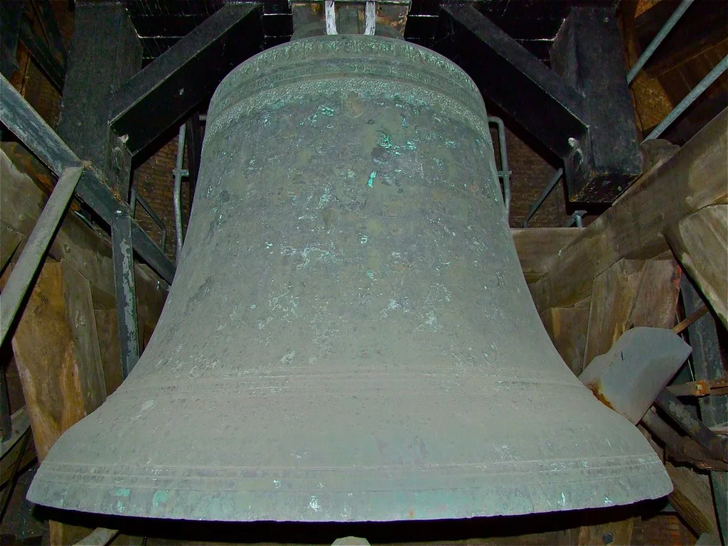 A bell from the tower of the Grote of Sint-Jacobskerk, The Hague.