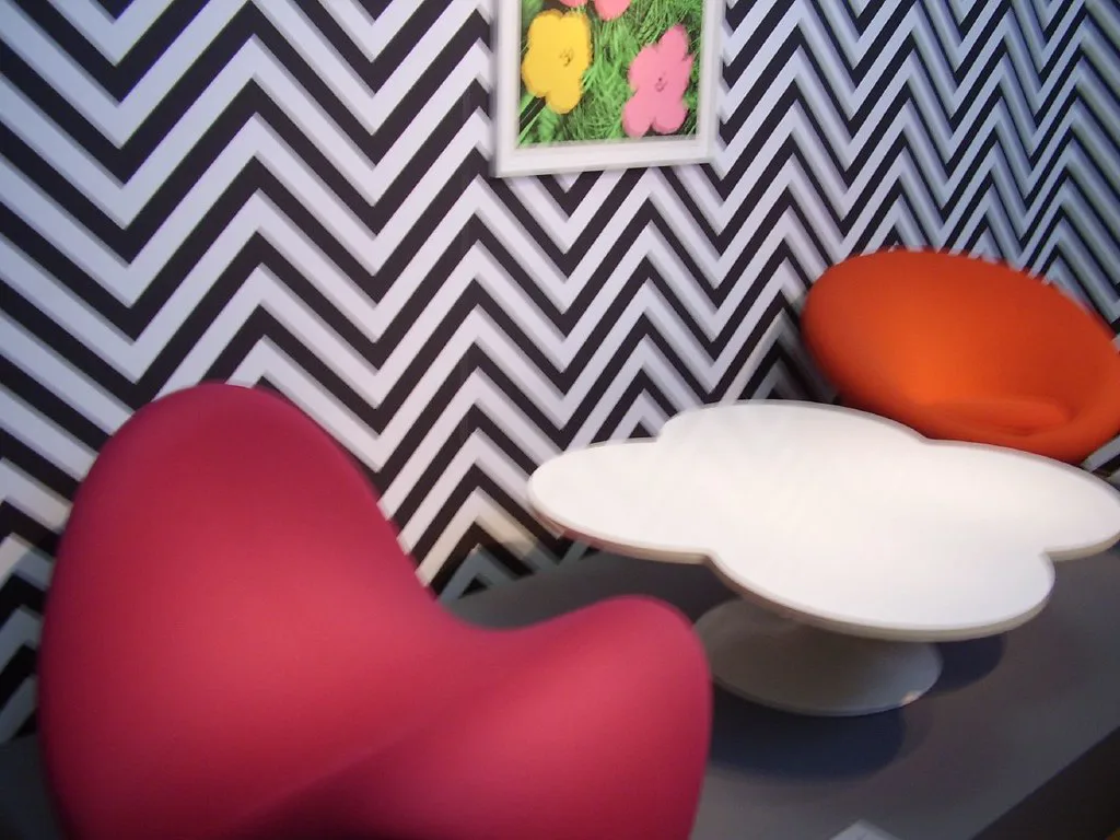 A 1960s interior in Kunstmuseum Den Haag, Statenkwartier.