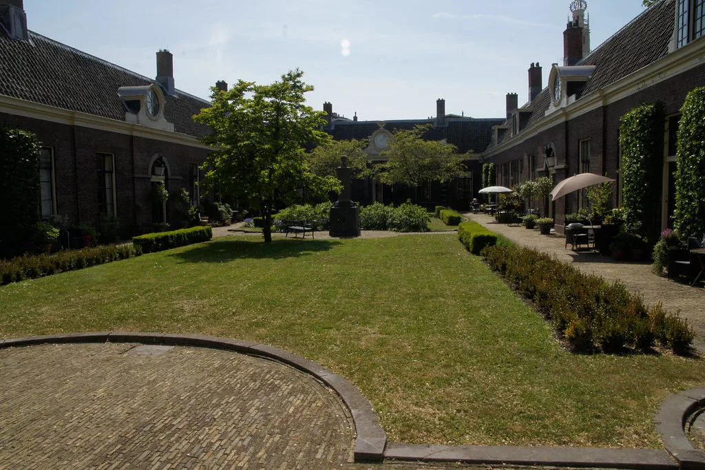 The garden of Teylers Hofje, Haarlem.