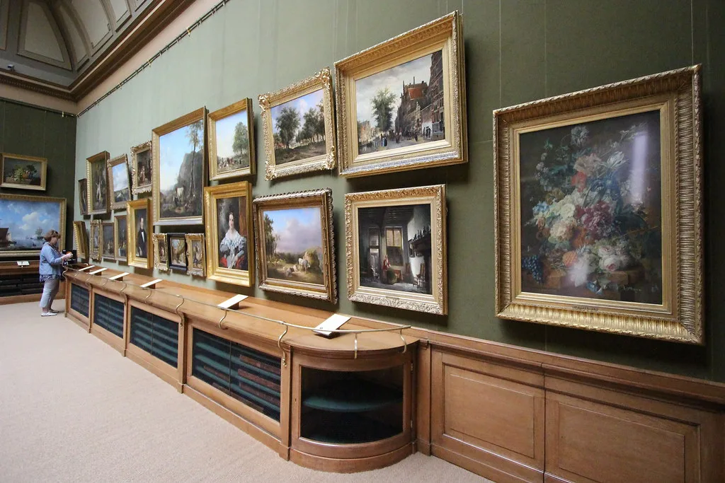 A picture gallery in Teylers Museum, Haarlem.