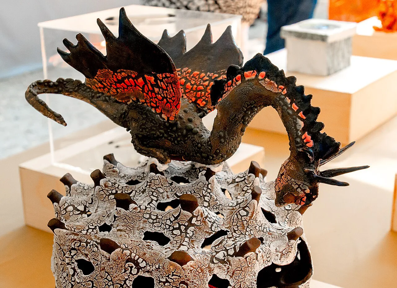 A ceramic piece at a brocante market in The Hague.