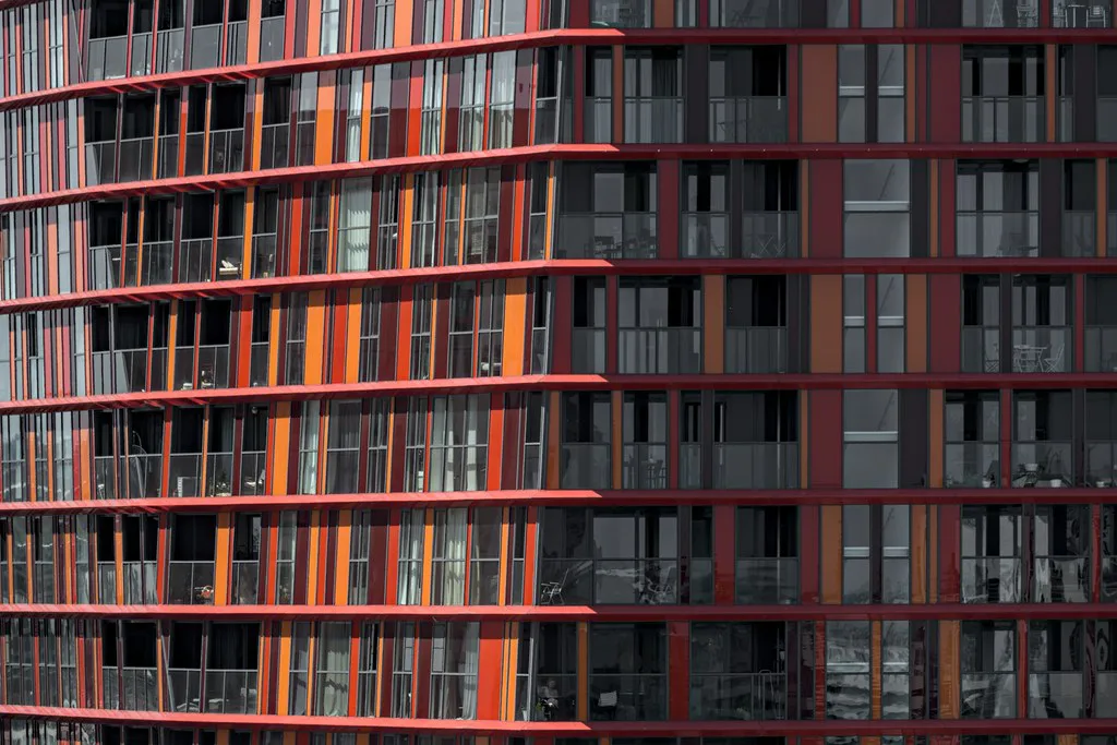 A modern apartment façade in Rotterdam.