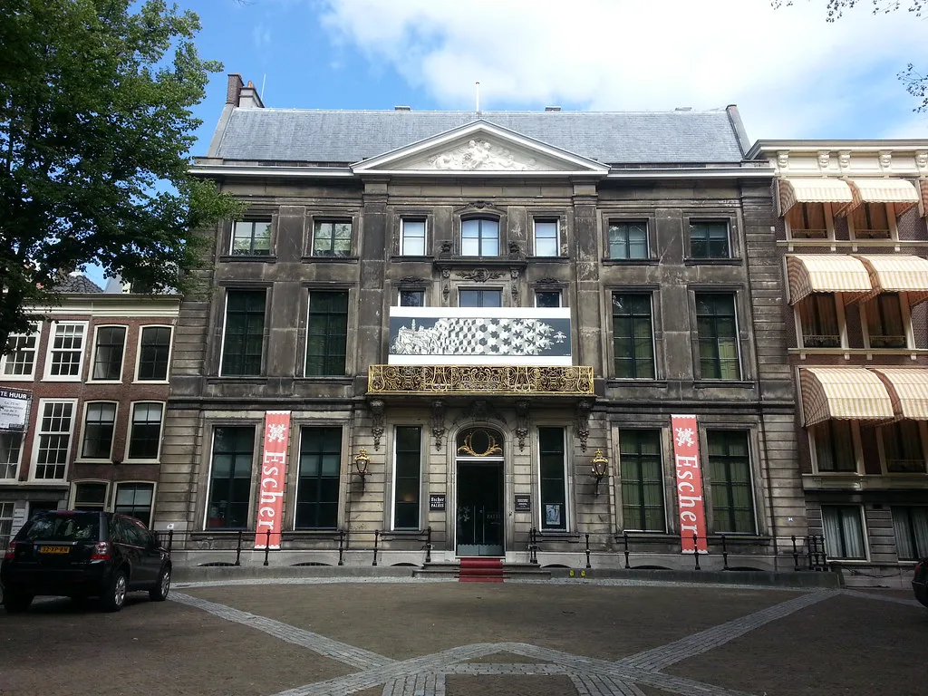 Escher in Het Paleis on the Lange Voorhout, The Hague.