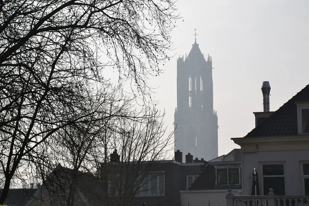 The Dom Tower in the mist, Utrecht.
