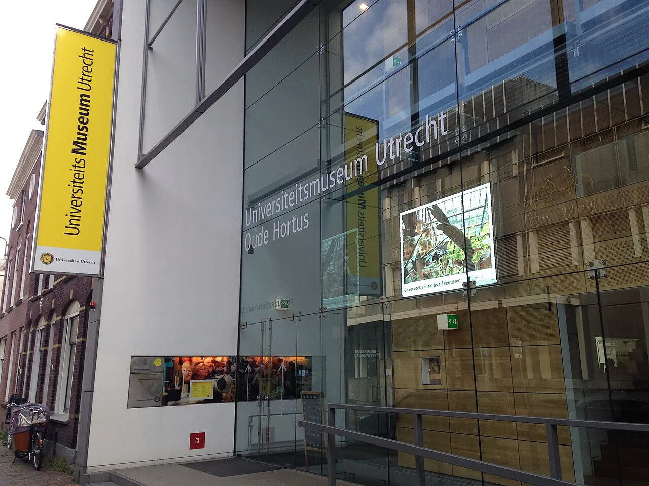 The entrance of the University Museum Utrecht.