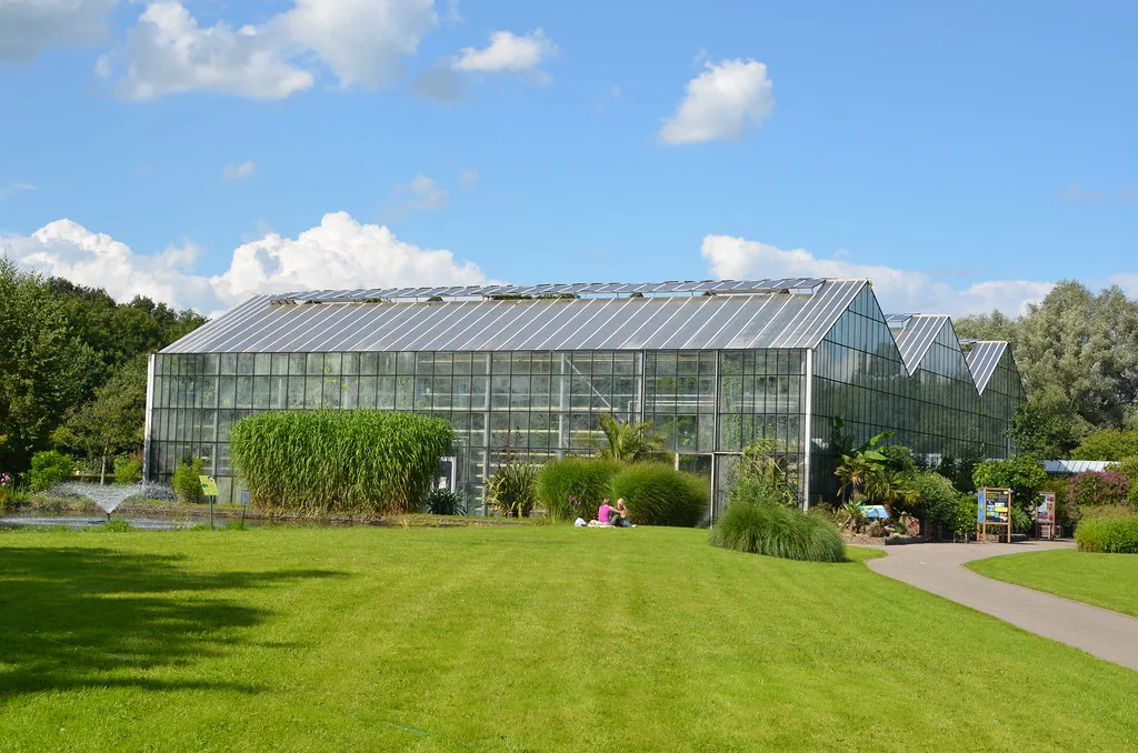 The glasshouse at the Botanic Gardens, Utrecht.