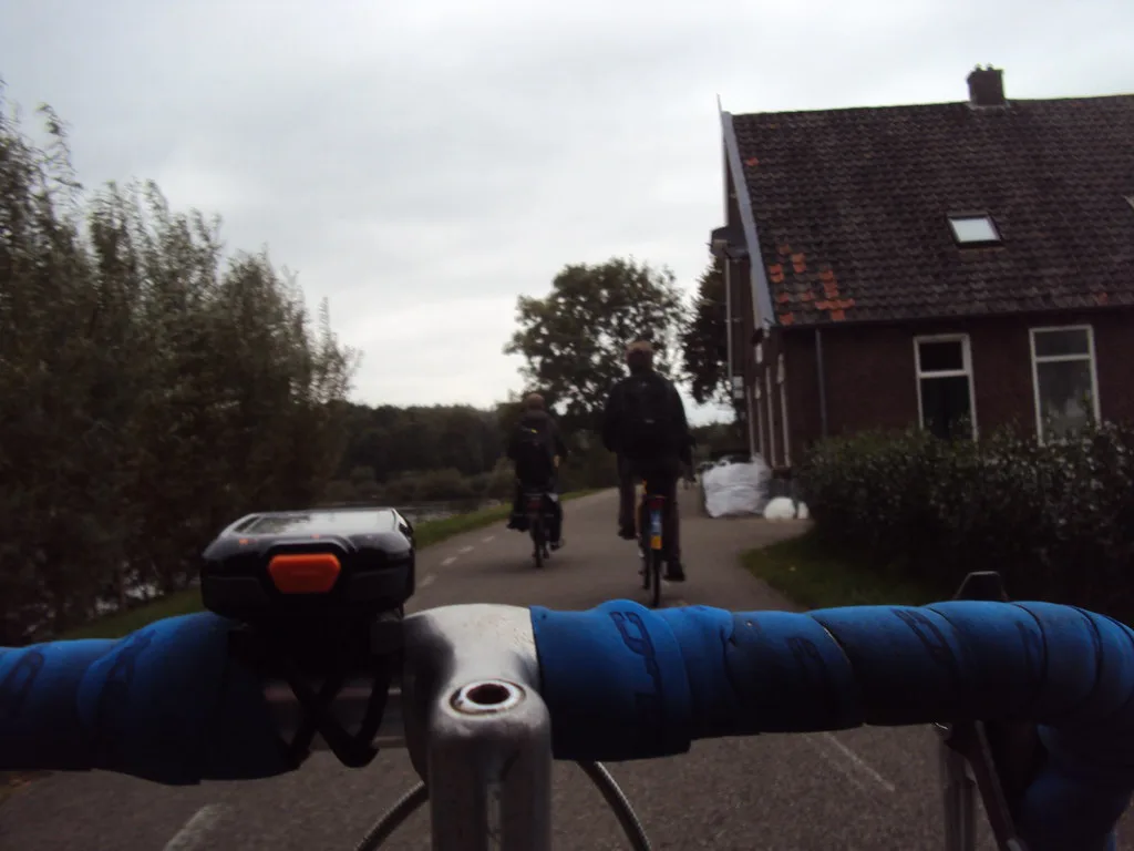 Cycling out of Utrecht in autumn.
