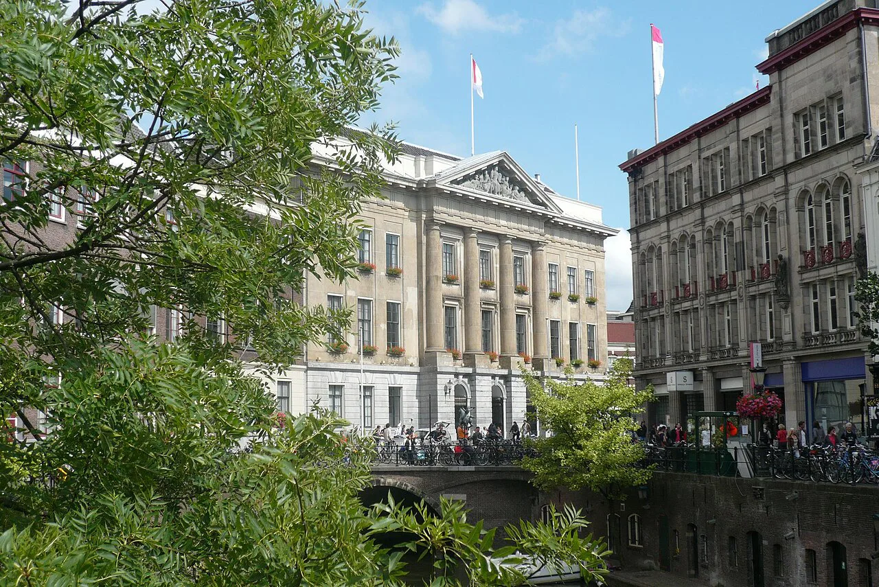 The Oudegracht in central Utrecht.