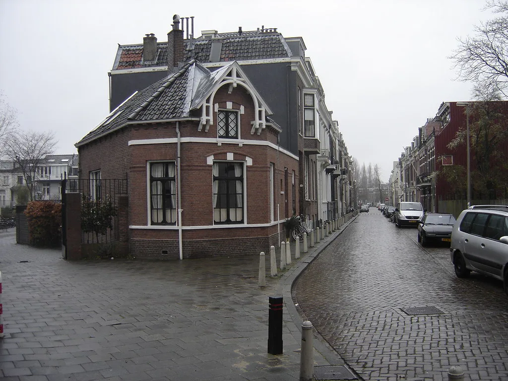 A street of houses in Utrecht.