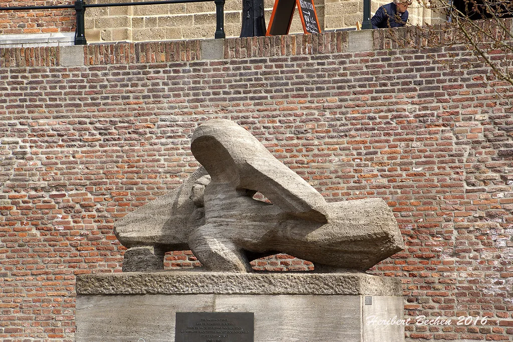 A sculpture by St Stephen's Church, Nijmegen, near the Valkhof Park.