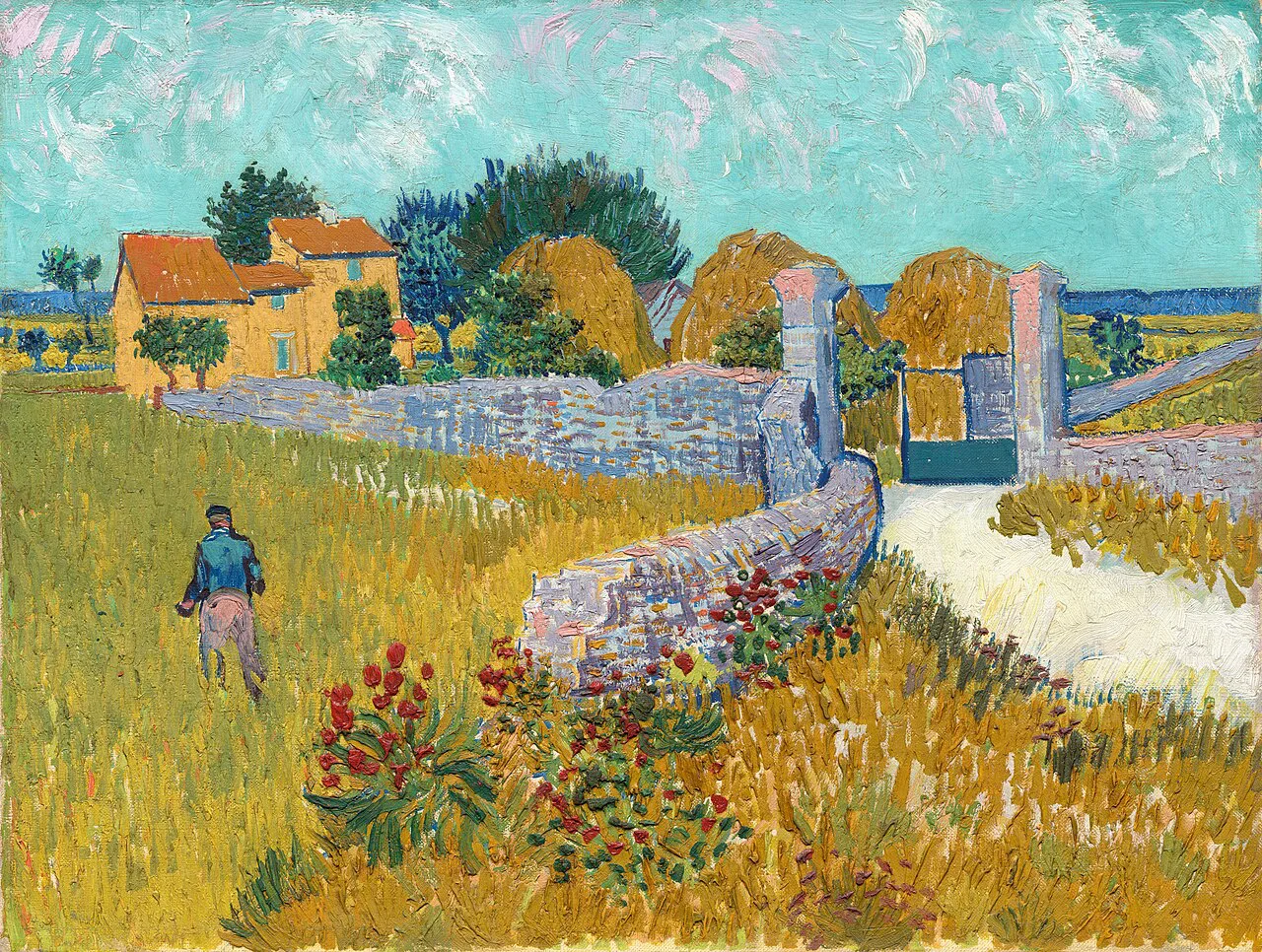 Van Gogh's Farmhouse in Provence, 1888.