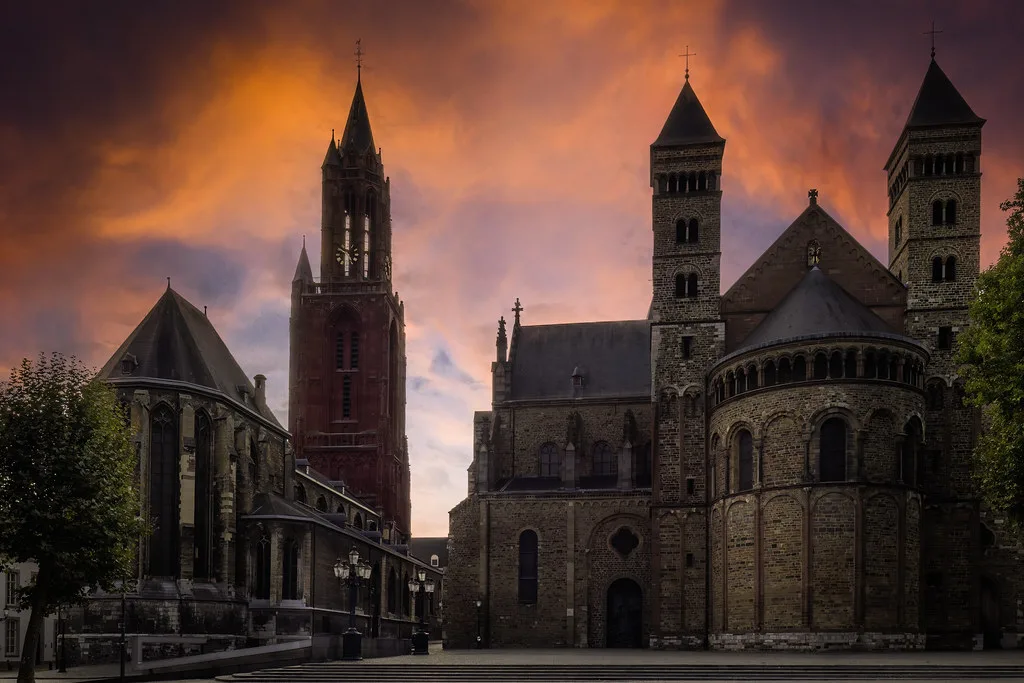 St John's Church and the Basilica of Saint Servatius, Maastricht.