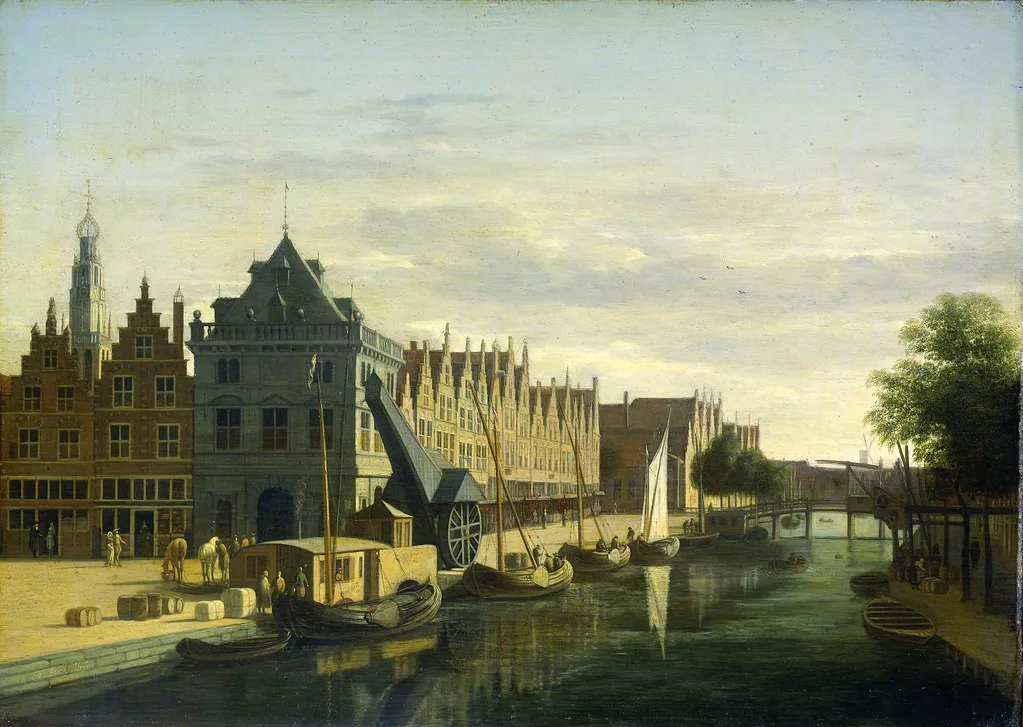 The Waag on the Spaarne, Haarlem, painted by Gerrit Berckheyde.