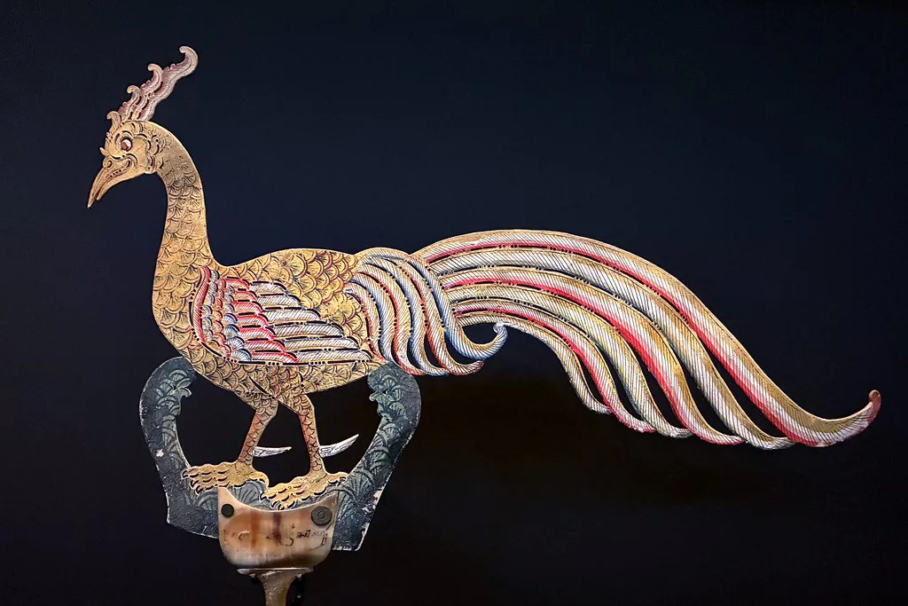 A Wayang puppet in the Wereldmuseum, Rotterdam.