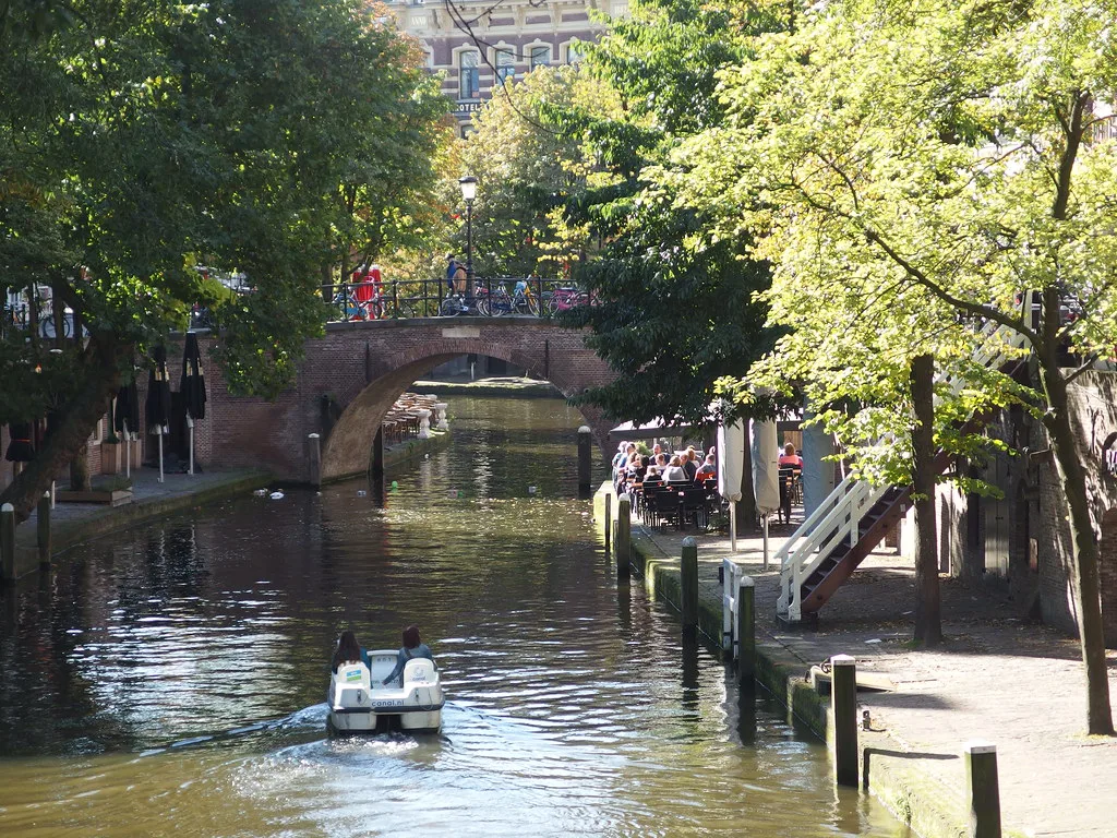 The Oudegracht, Utrecht, near Wittevrouwen.