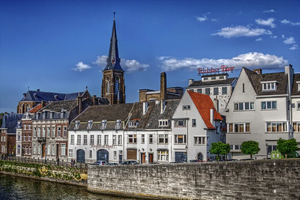 Wyck's riverfront, Maastricht.